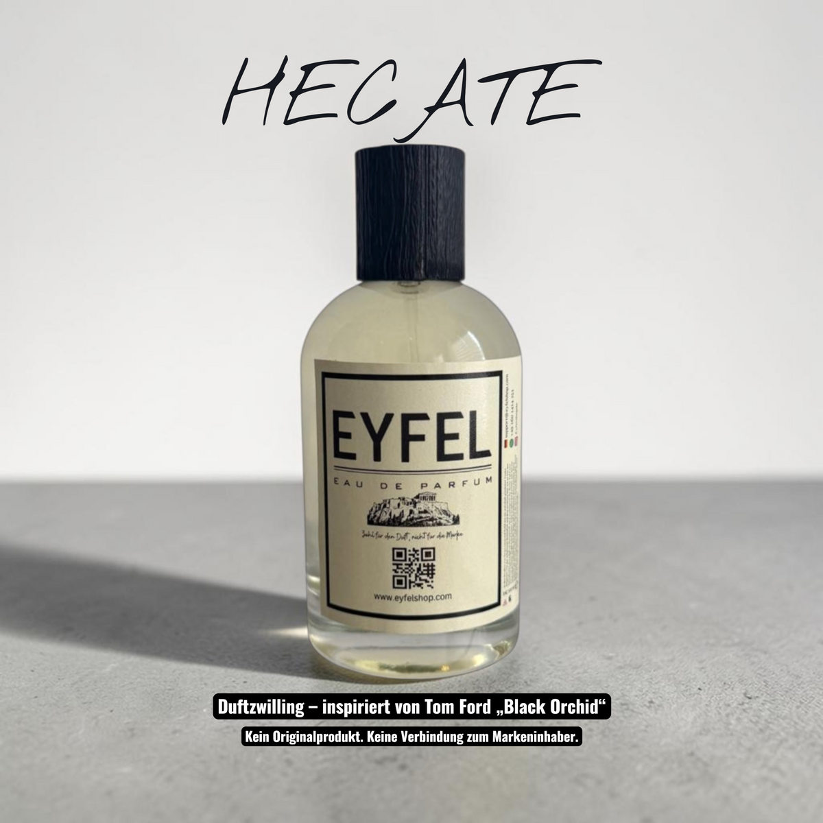 eyfel Hecate Eau de Parfum in einer weiss-gelben Verpackung mit orientalisch-wuerzigem Duftprofil